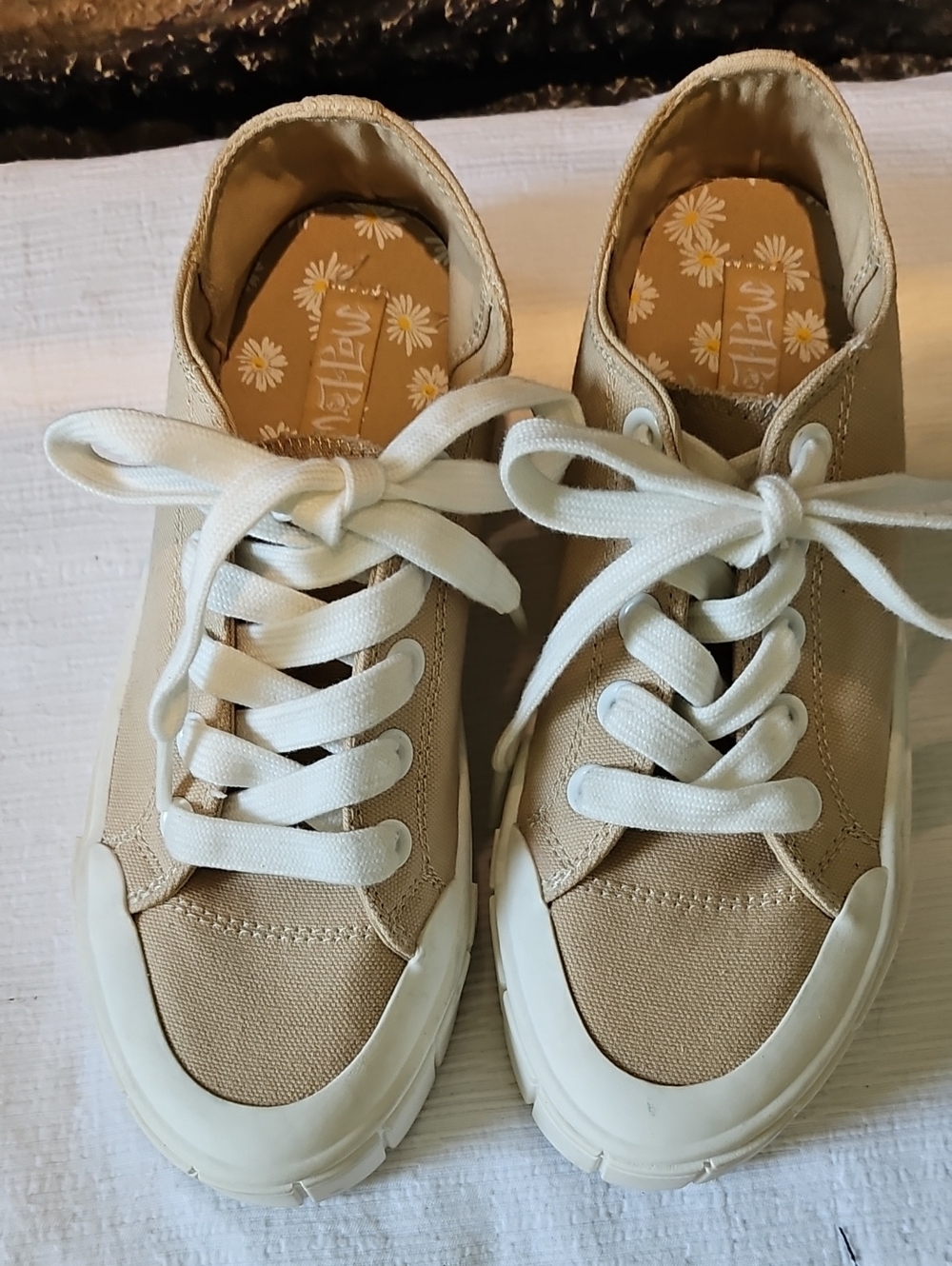Mad Love Canvas Tennis Shoes Size 6